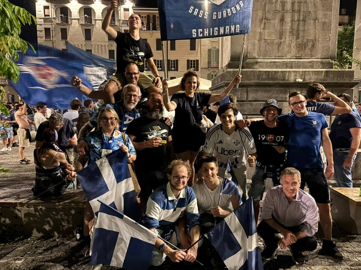 Como Fans Sass Gurdona Schignano in festa per il Como 1907