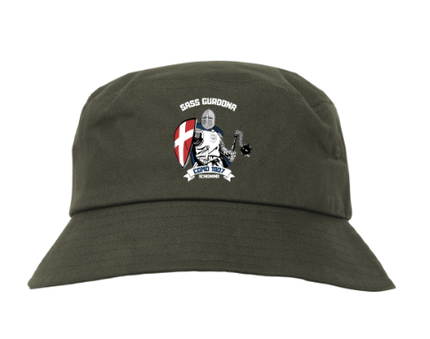 Bucket hat verde Sass Gurdona disponibile allo Spazio Sass